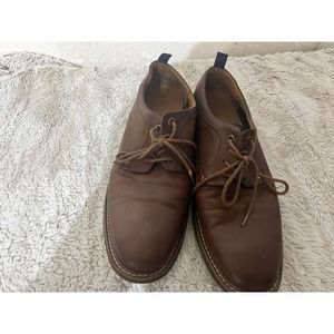 Guess‎ Men's Classic Brown Leather Oxford Dress Shoes Casual Business Formal Lac
